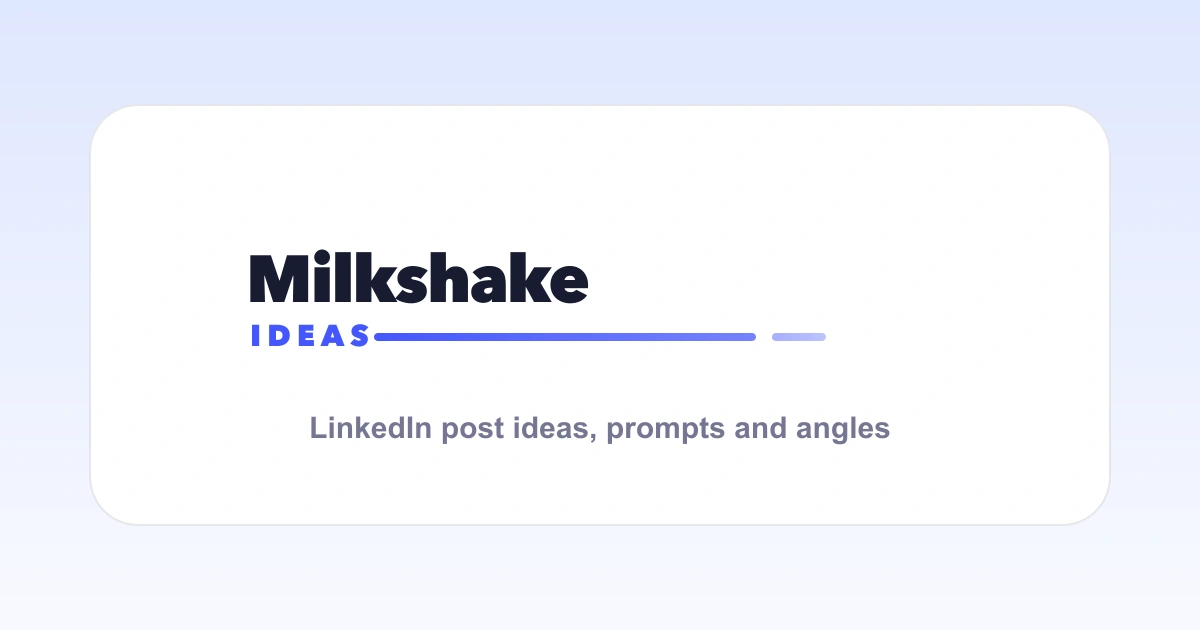 Startup Tools For Creators: Build The LinkedIn Proof Loop Before You Buy More Apps 1 Milkshake Ideas featured image for LinkedIn post ideas